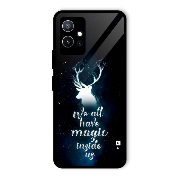 Magic Inside Glass Back Case for Vivo T1 5G