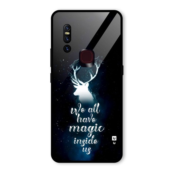 Magic Inside Glass Back Case for Vivo V15