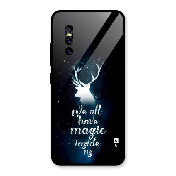 Magic Inside Glass Back Case for Vivo V15 Pro