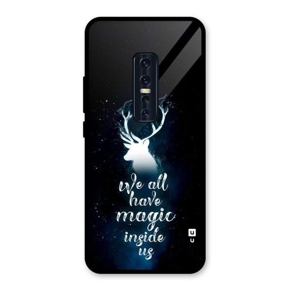 Magic Inside Glass Back Case for Vivo V17 Pro