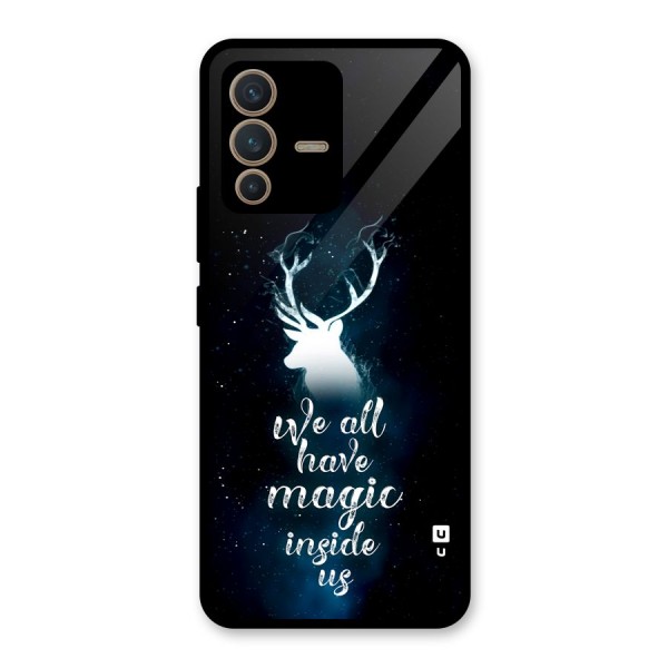 Magic Inside Glass Back Case for Vivo V23 5G