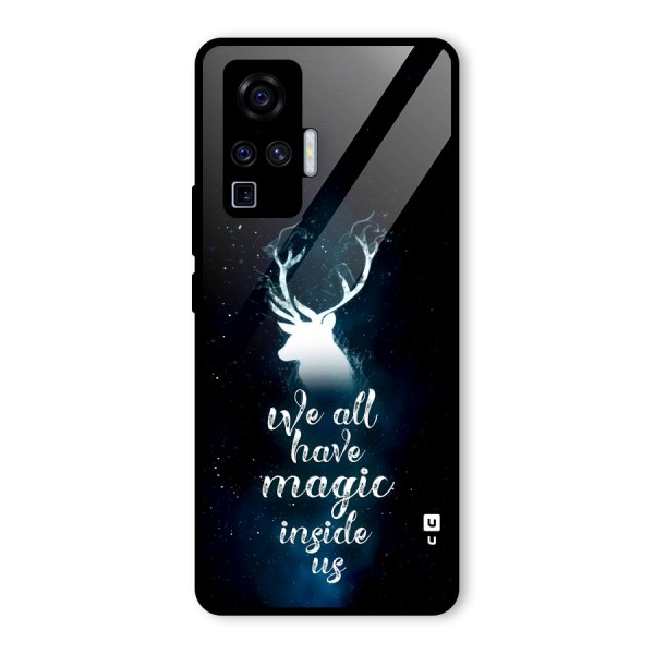 Magic Inside Glass Back Case for Vivo X50 Pro