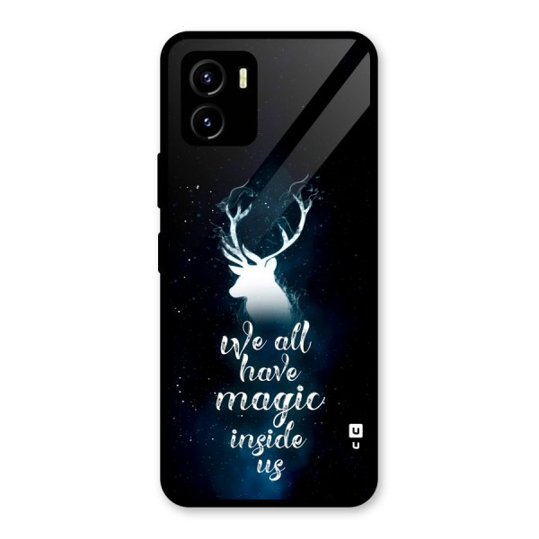 Magic Inside Glass Back Case for Vivo Y15s