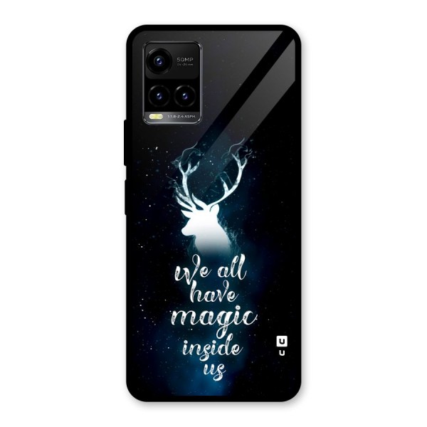 Magic Inside Glass Back Case for Vivo Y21G