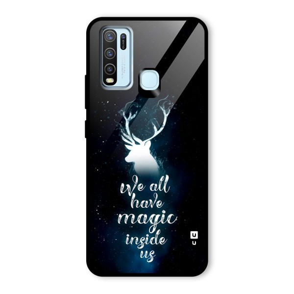 Magic Inside Glass Back Case for Vivo Y30