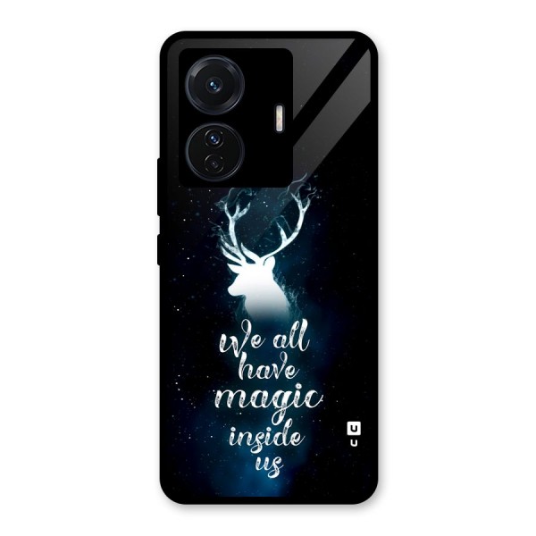 Magic Inside Glass Back Case for Vivo iQOO Z6 Pro