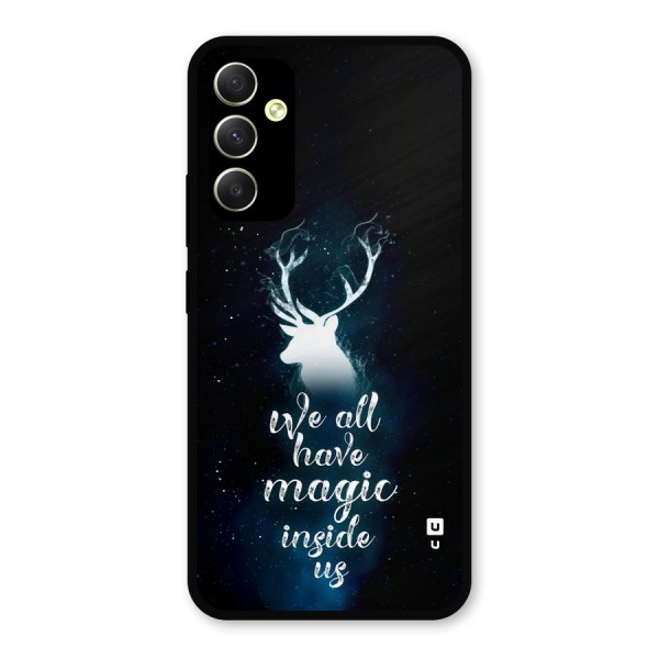 Magic Inside Metal Back Case for Galaxy A34