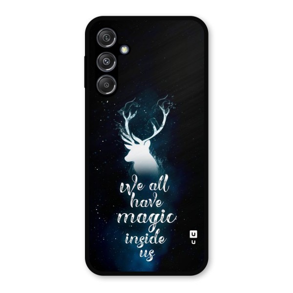 Magic Inside Metal Back Case for Galaxy M34 5G