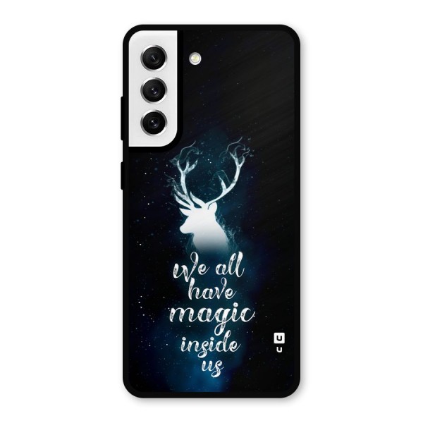 Magic Inside Metal Back Case for Galaxy S21 FE 5G