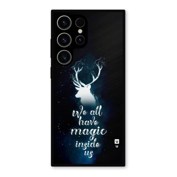 Magic Inside Metal Back Case for Galaxy S23 Ultra