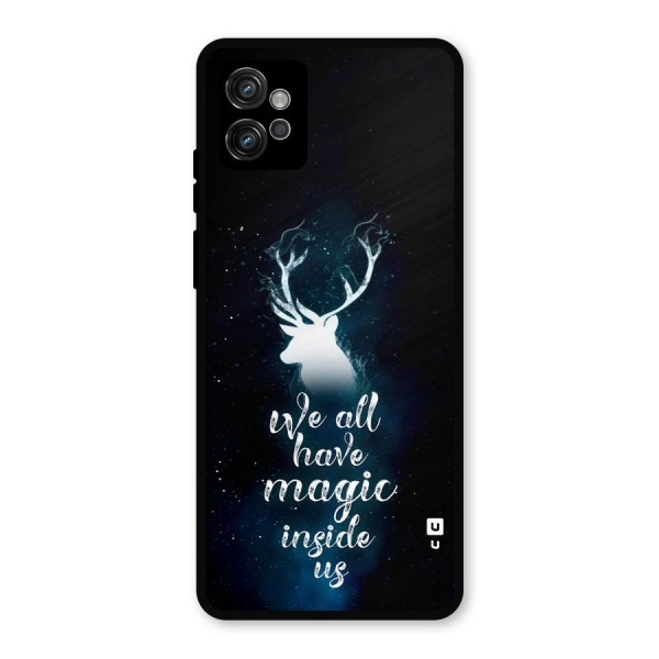 Magic Inside Metal Back Case for Moto G32