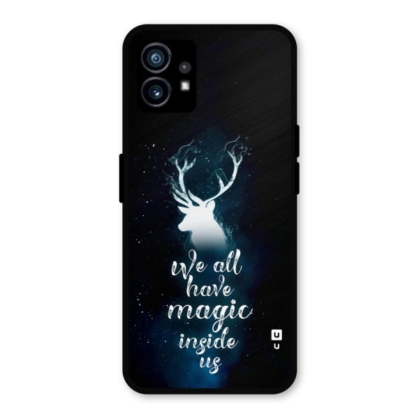 Magic Inside Metal Back Case for Nothing Phone 1