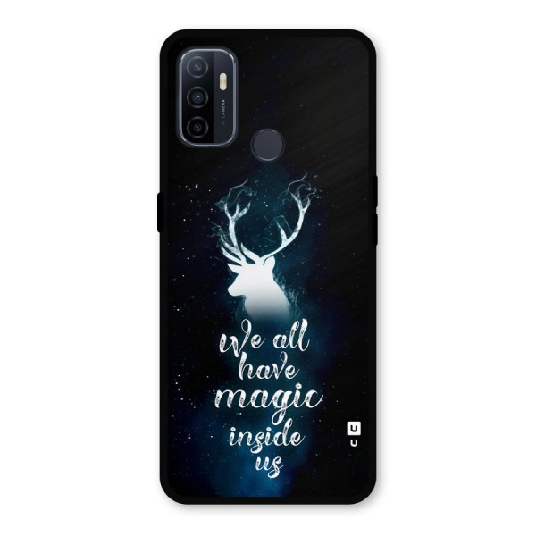 Magic Inside Metal Back Case for Oppo A53