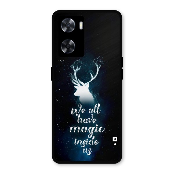 Magic Inside Metal Back Case for Oppo A77