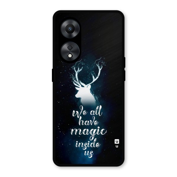 Magic Inside Metal Back Case for Oppo A78