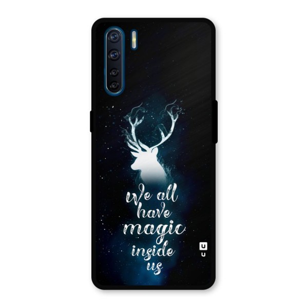 Magic Inside Metal Back Case for Oppo F15