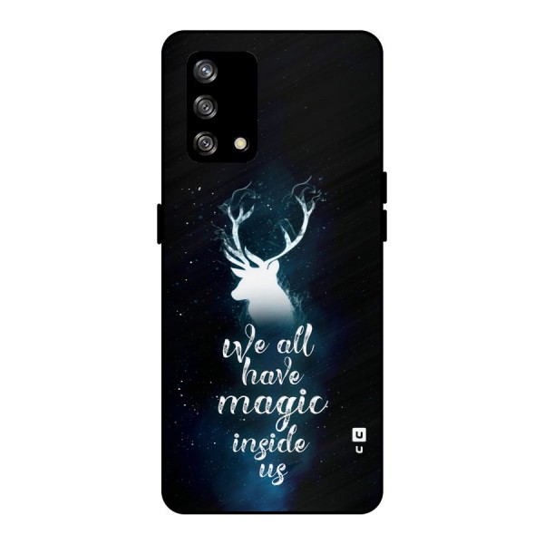 Magic Inside Metal Back Case for Oppo F19