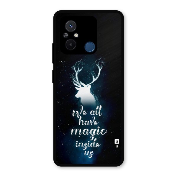 Magic Inside Metal Back Case for Poco C55