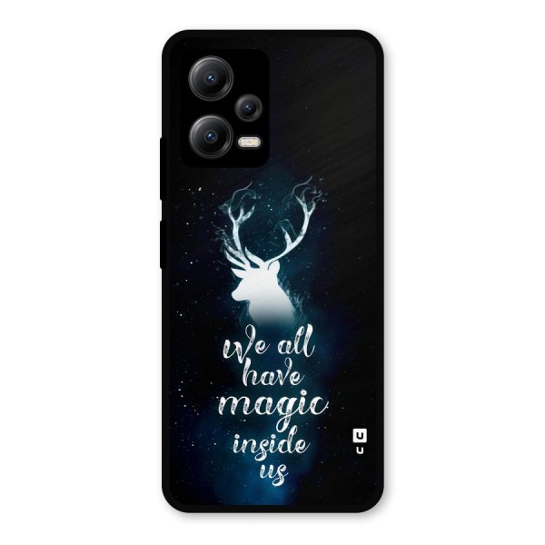 Magic Inside Metal Back Case for Poco X5