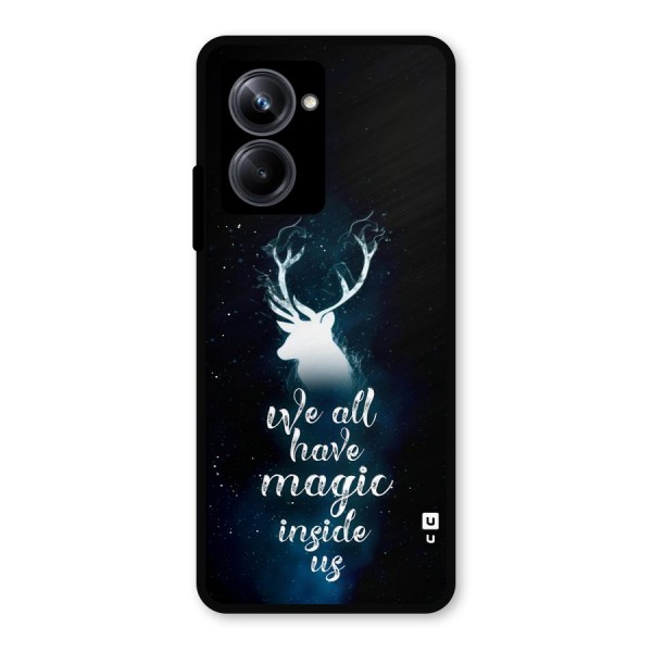 Magic Inside Metal Back Case for Realme 10 Pro