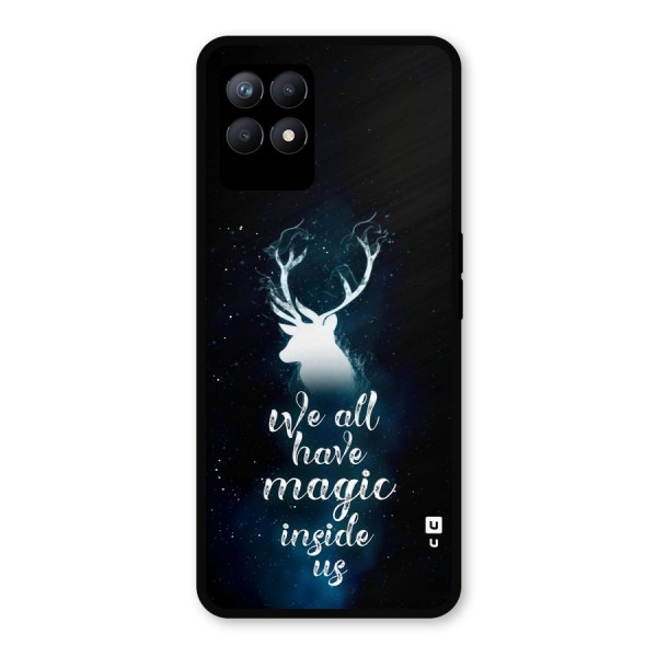 Magic Inside Metal Back Case for Realme 8i