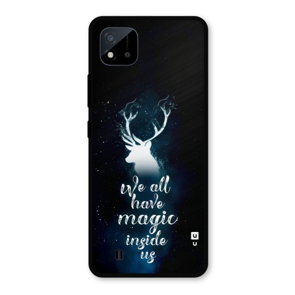 Magic Inside Metal Back Case for Realme C11 2021