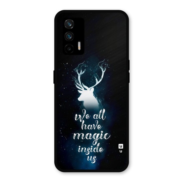 Magic Inside Metal Back Case for Realme X7 Max