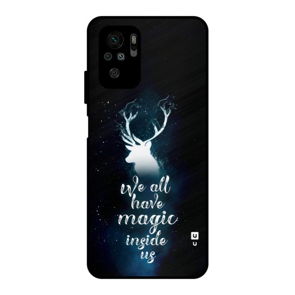 Magic Inside Metal Back Case for Redmi Note 10