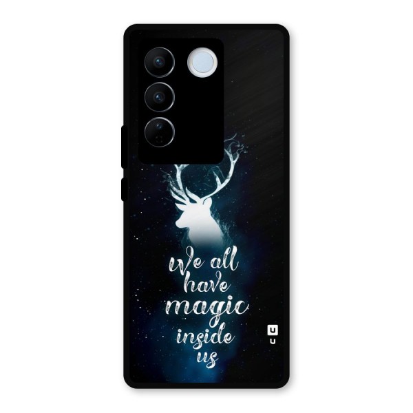 Magic Inside Metal Back Case for Vivo V27 Pro