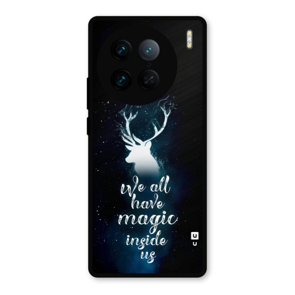 Magic Inside Metal Back Case for Vivo X90 Pro