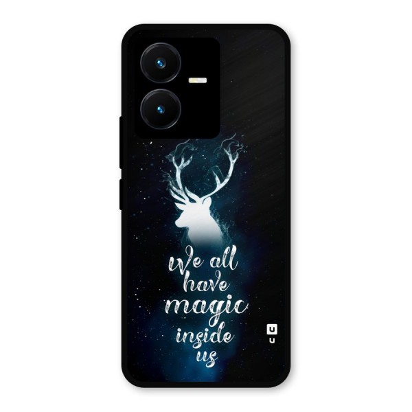 Magic Inside Metal Back Case for Vivo Y22s