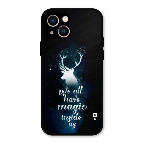 Magic Inside Metal Back Case for iPhone 13