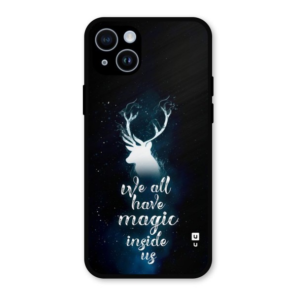 Magic Inside Metal Back Case for iPhone 14