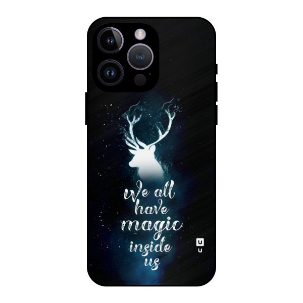 Magic Inside Metal Back Case for iPhone 14 Pro Max