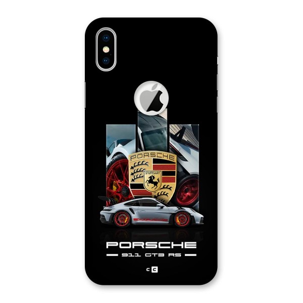 Magnificent Supercar Back Case for iPhone XS Logo Cut