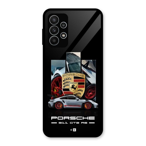 Magnificent Supercar Glass Back Case for Galaxy A23