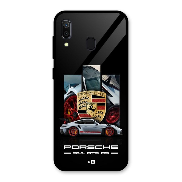 Magnificent Supercar Glass Back Case for Galaxy A30