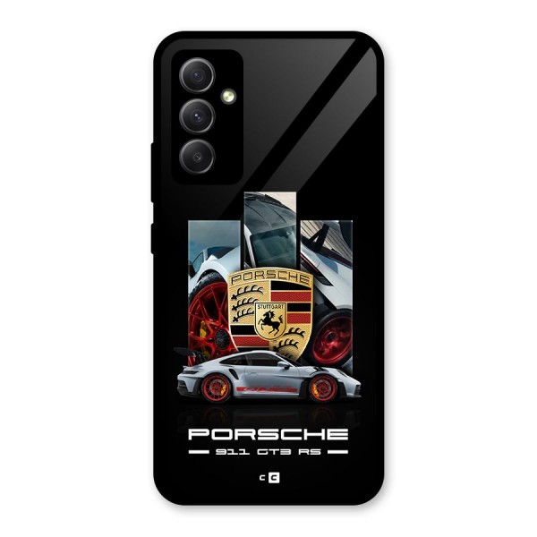 Magnificent Supercar Glass Back Case for Galaxy A34