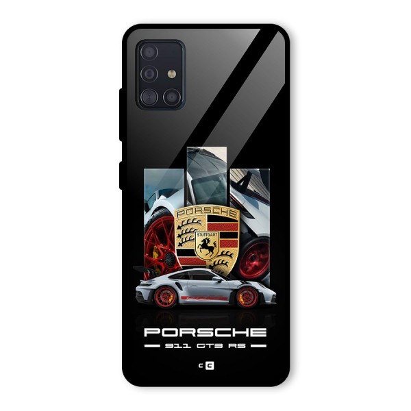 Magnificent Supercar Glass Back Case for Galaxy A51