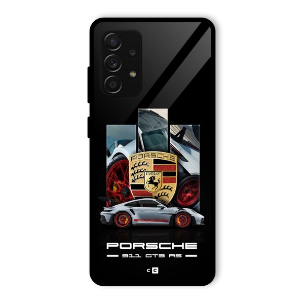 Magnificent Supercar Glass Back Case for Galaxy A53 5G