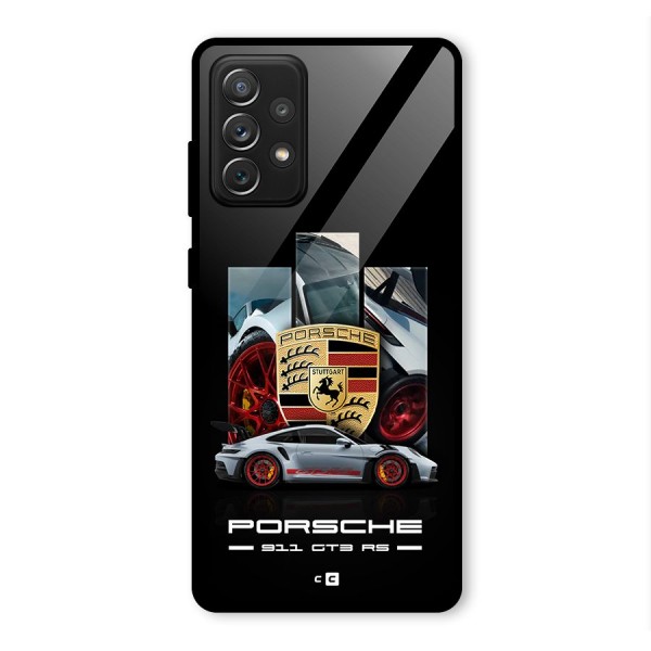 Magnificent Supercar Glass Back Case for Galaxy A72