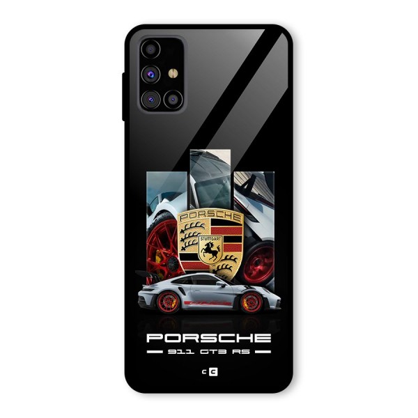 Magnificent Supercar Glass Back Case for Galaxy M31s