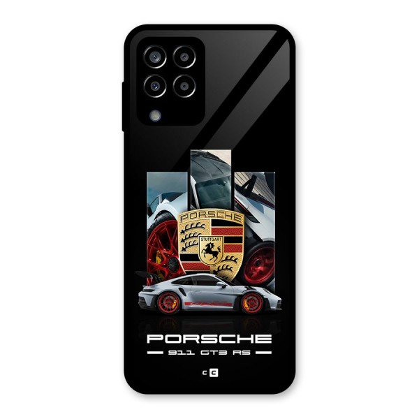 Magnificent Supercar Glass Back Case for Galaxy M33