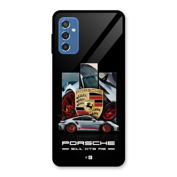 Magnificent Supercar Glass Back Case for Galaxy M52 5G