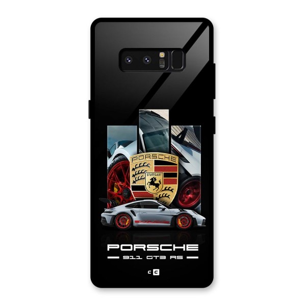 Magnificent Supercar Glass Back Case for Galaxy Note 8