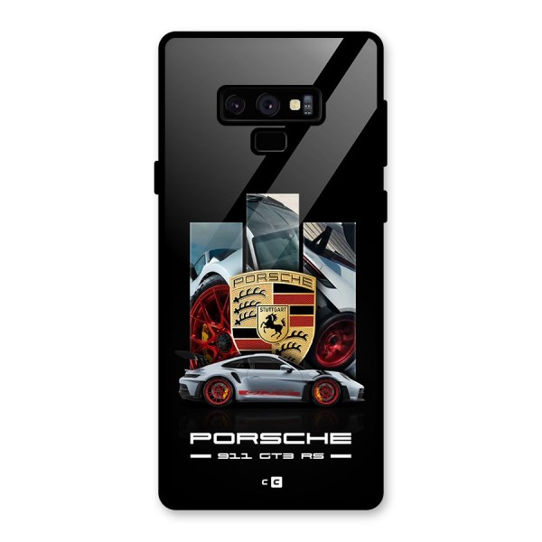 Magnificent Supercar Glass Back Case for Galaxy Note 9