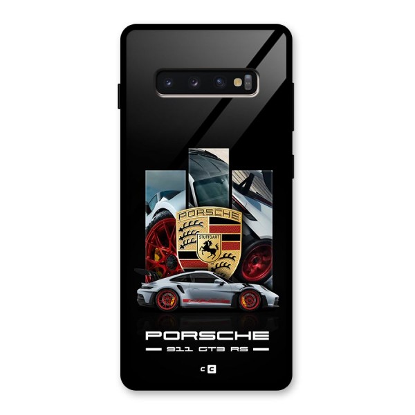 Magnificent Supercar Glass Back Case for Galaxy S10 Plus