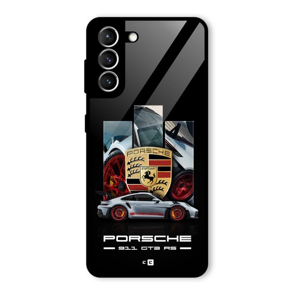 Magnificent Supercar Glass Back Case for Galaxy S21 5G