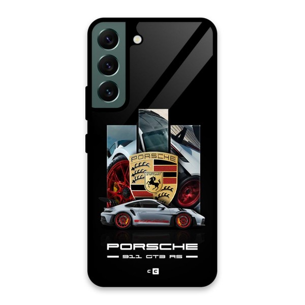 Magnificent Supercar Glass Back Case for Galaxy S22 5G