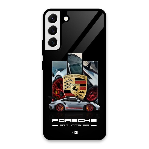 Magnificent Supercar Glass Back Case for Galaxy S22 Plus 5G